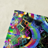 Serviette De Plage Univers Mandala Couleurs Psychédéliques (En situation)