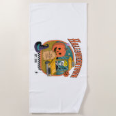 Serviette De Plage Université citrouille Halloweentown (Devant)