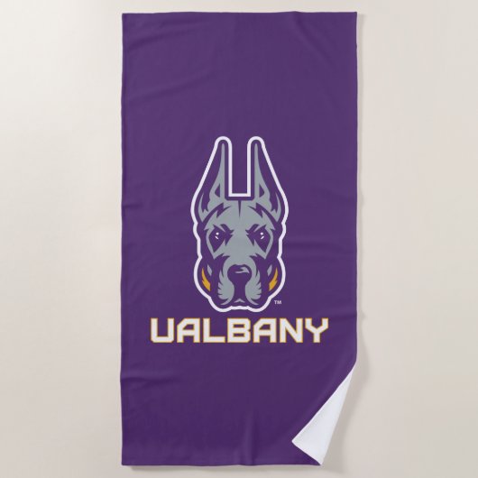 Serviette De Plage Université d'Albany Great Danes (Devant)