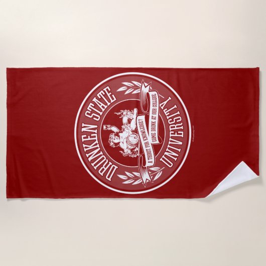 Serviette De Plage Université d'État de Drunken (Devant)