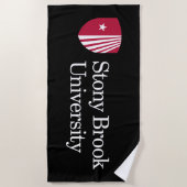 Serviette De Plage Université Stony Brook | Mot-symbole (Devant)
