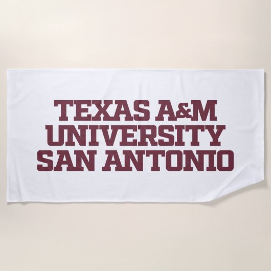 Serviette De Plage Université Texas A&M de San Antonio (Devant)