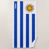 Serviette De Plage Uruguay Drapeau splendide patriotique (Devant)