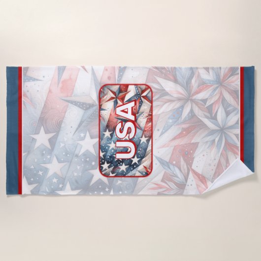 serviette de plage USA Beach (Devant)