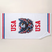 serviette de plage USA Beach (Devant)