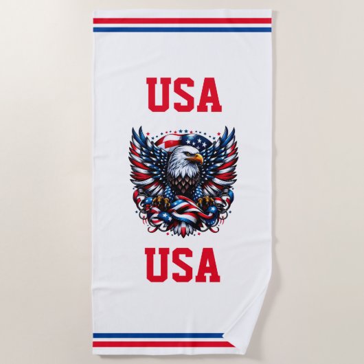 serviette de plage USA Beach (Devant)