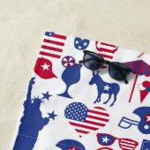 Serviette De Plage USA Patriotic 4 juillet (En situation)