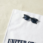 Serviette De Plage USA Statue of Liberty 250 Years 1776-2026 (En situation)