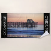 Serviette De Plage Vacances à Oceanside Pier Cali (Devant)
