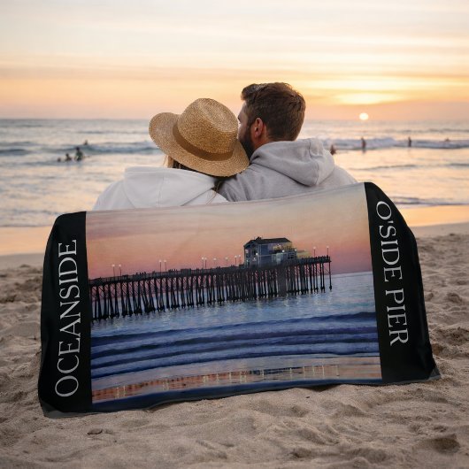 Serviette De Plage Vacances à Oceanside Pier Cali