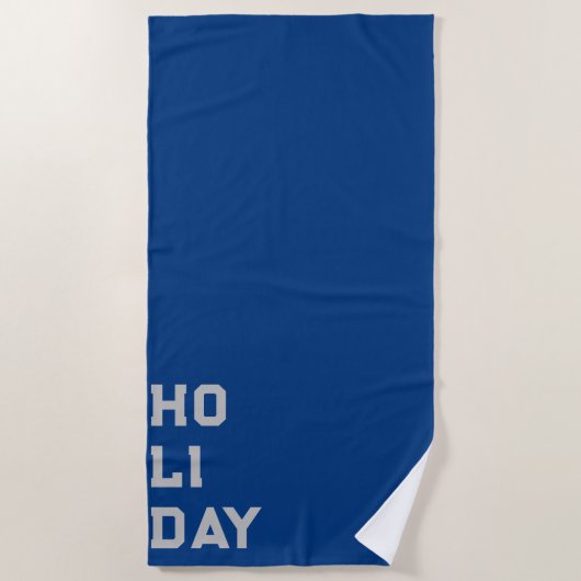 Serviette De Plage "Vacances balnéaires" (Devant)