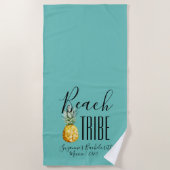Serviette De Plage Vacances de Fille de Tribu de Plage Enterrement de (Devant)
