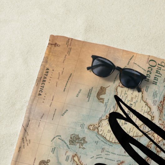 Serviette De Plage Vacances de mariage sur mesure (En situation)