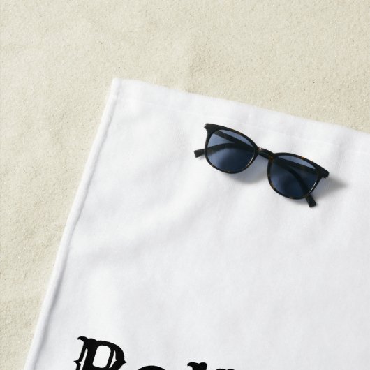 Serviette De Plage Vacances d'été à cheval Rollercoaster Retro (En situation)