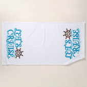 Serviette De Plage Vacances en bateau de croisière (Devant)