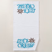 Serviette De Plage Vacances en bateau de croisière (Devant)