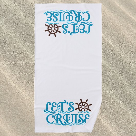 Serviette De Plage Vacances en bateau de croisière