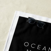 Serviette De Plage Vacances en famille Destination, année et nom (En situation)