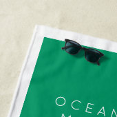 Serviette De Plage Vacances en famille Destination, année et nom (En situation)