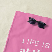 Serviette De Plage Vacances en famille personnalisées, c'est mieux (En situation)