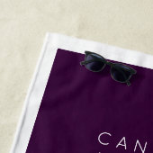 Serviette De Plage Vacances en lune de miel Destination, année et nom (En situation)