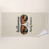 Serviette De Plage Vacances familiales personnalisées (Devant)