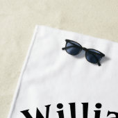 Serviette De Plage Vacances familiales personnalisées (En situation)