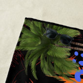 Serviette De Plage Vacances Hawaii vintages (En situation)