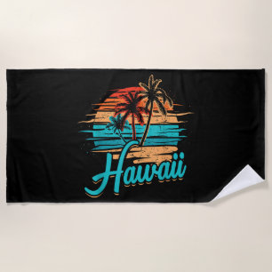 Serviette De Plage Vacances tropicales à Hawaii îles Hawaïennes