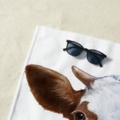Serviette De Plage Vache à chemise hawaïenne (En situation)