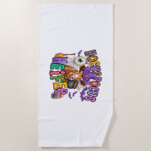 Serviette De Plage Vache d'Halloween Moo Boo (Devant)
