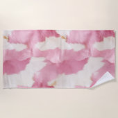 Serviette De Plage Vachette blanche rose pâle (Devant)