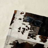 Serviette De Plage Vachette Brown rustique (En situation)