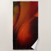 Serviette De Plage Vague de feu (Devant)