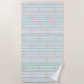 Serviette De Plage Vague Rayon de Soleil (Devant)