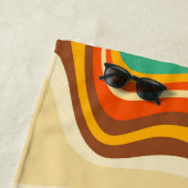 Serviette De Plage vague rétro (En situation)