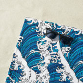 Serviette De Plage Vagues (En situation)