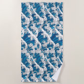 Serviette De Plage Vagues (Devant)