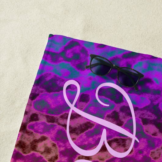 Serviette De Plage Vagues branchées (En situation)