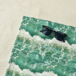 Serviette De Plage Vagues côtières