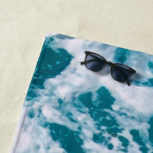 Serviette De Plage Vagues de l'océan bleu (En situation)