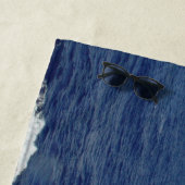 Serviette de plage Vagues de l'océan de la mariée (En situation)