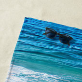 Serviette De Plage Vagues de mer de plage tropicale (En situation)