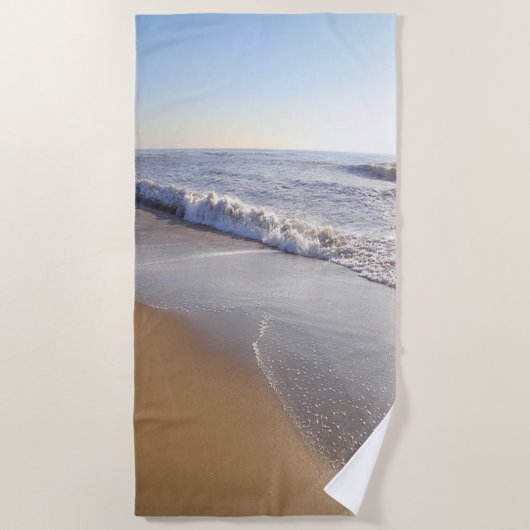 Serviette De Plage Vagues de plage tropicale (Devant)