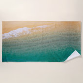 Serviette de plage - Vagues océaniques (Devant)