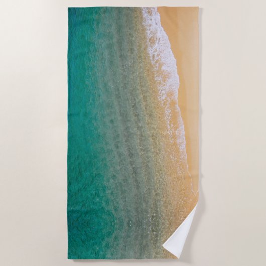 Serviette de plage - Vagues océaniques (Devant)