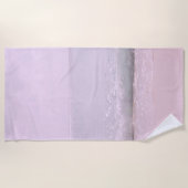 Serviette De Plage Vagues océaniques Pastel doux 5 (Devant)
