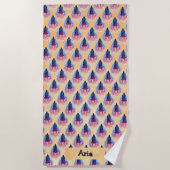Serviette De Plage Vaisseau spatial (Devant)