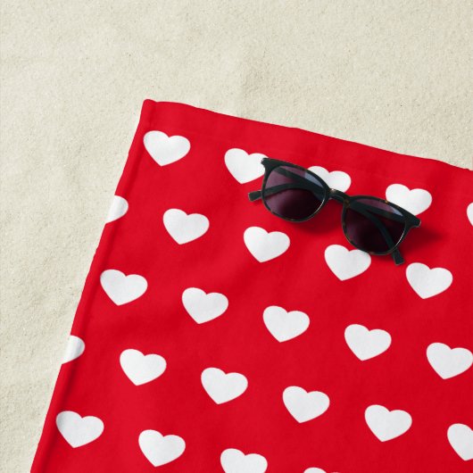 Serviette De Plage Valentine coeur amour romance (En situation)