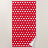 Serviette De Plage Valentine coeur amour romance (Devant)